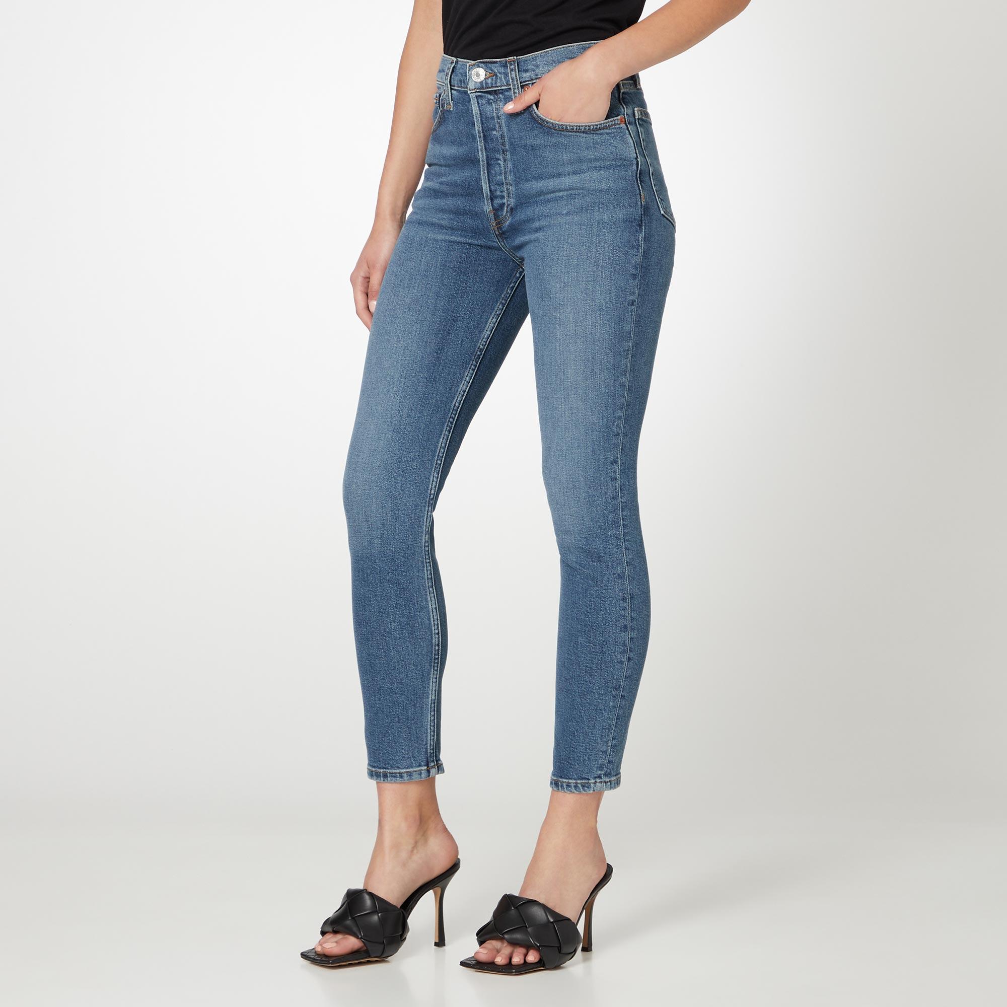 Ankle Crop High-Rise Skinny Jeans